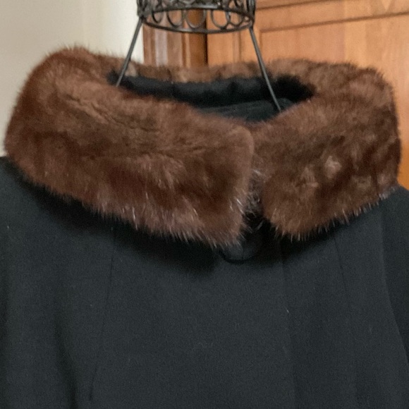 Incredible 50’s coat with mink collar - Picture 4 of 8
